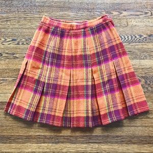 VINTAGE LIMITED WOOL PLAID SCHOOL GIRL SKIRT
